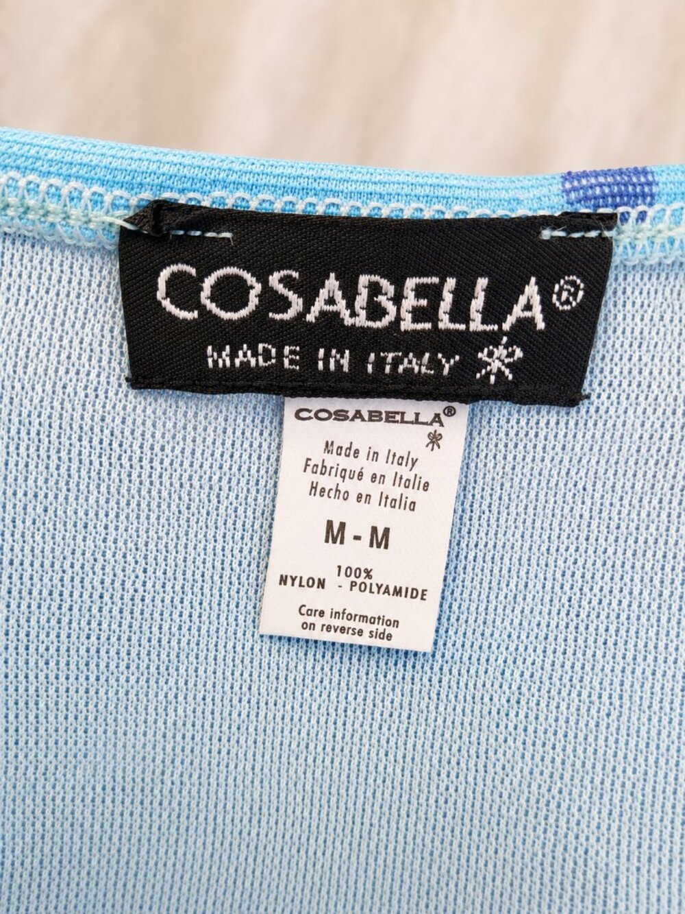 Stunning Cosabella Made in Italy Y2K Sheer Mesh Abstract Print Top Size M - Picture 10 of 10